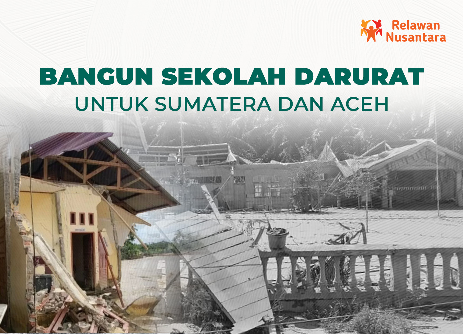 Bangun Sekolah Darurat Sumatera