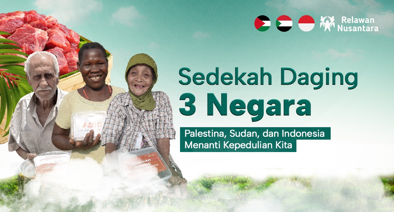 Sedekah Daging untuk 3 Negara