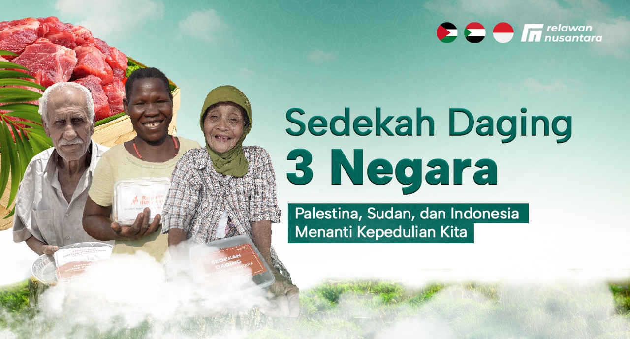 Sedekah Daging untuk 3 Negara