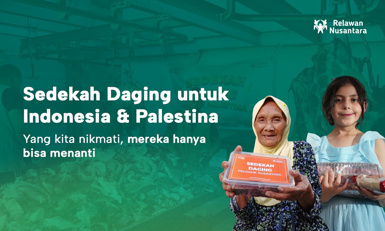 Sedekah daging untuk Indonesia Palestina