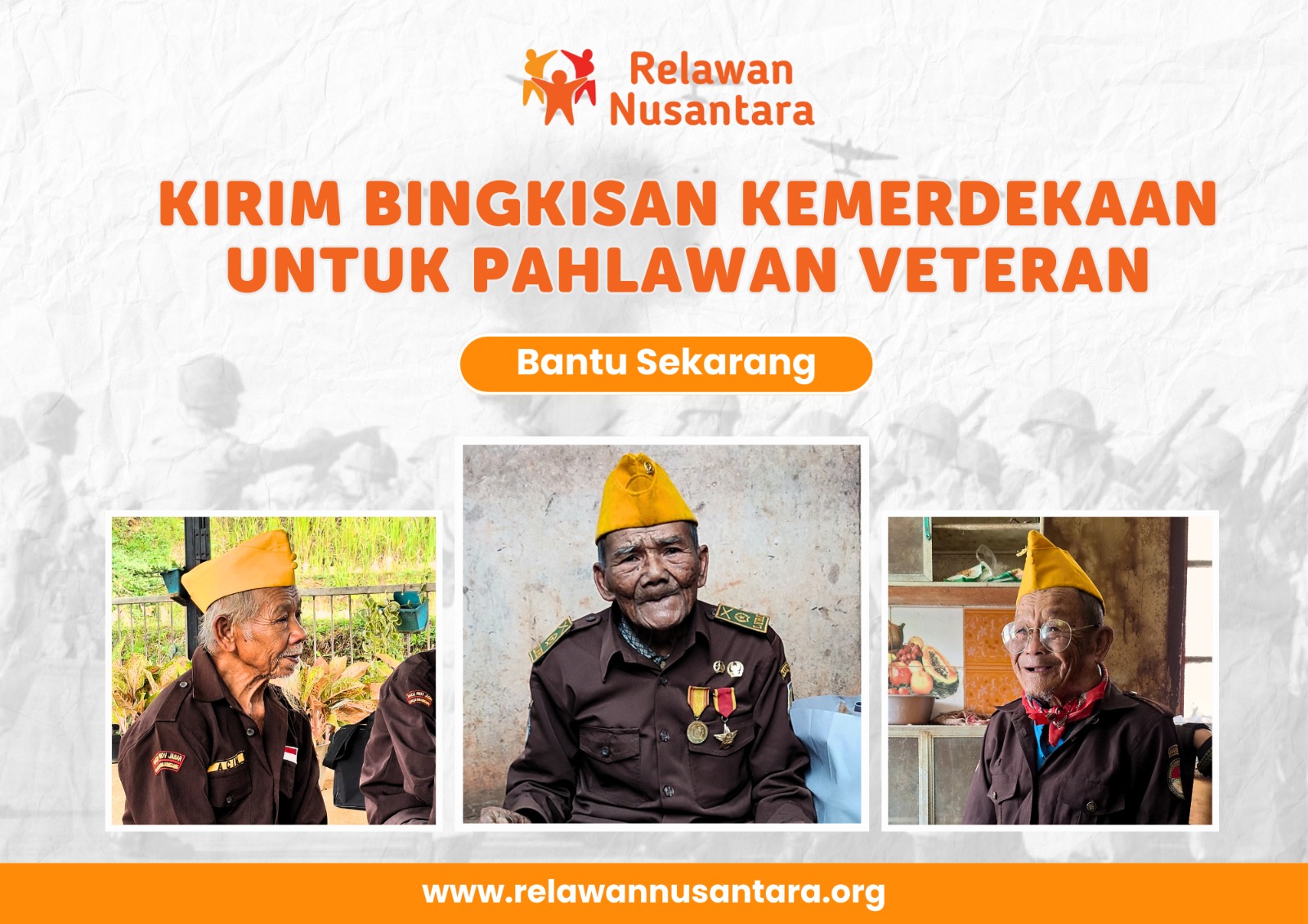 Donasi Bantu Veteran dan Keluarga